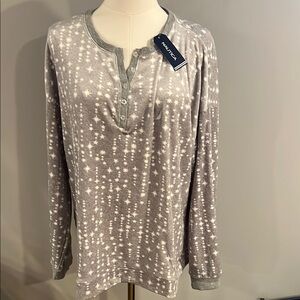 NWT Nautica Silver Star Long Sleeve